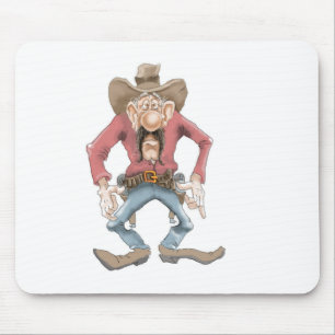 Tapis De Souris Cowboy prêt à dessiner