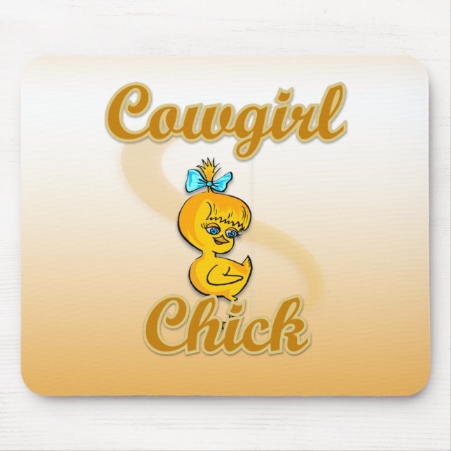 Tapis De Souris Cowgirl Chick (Devant)