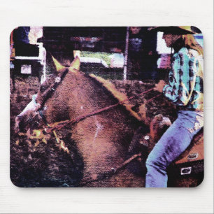 Tapis De Souris Cowgirl et Paint Horse