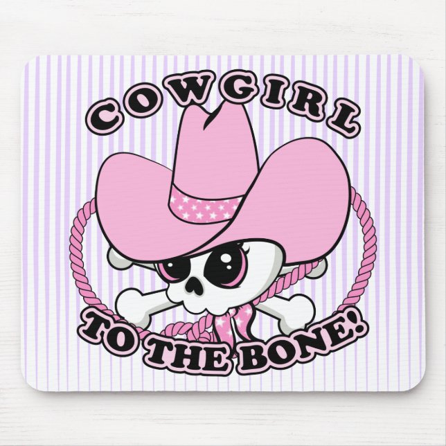 Tapis De Souris Cowgirl Skull (Devant)