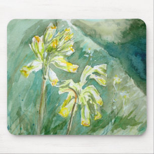 Tapis De Souris Cowslips Primula veris on a grassy bank Mousemat