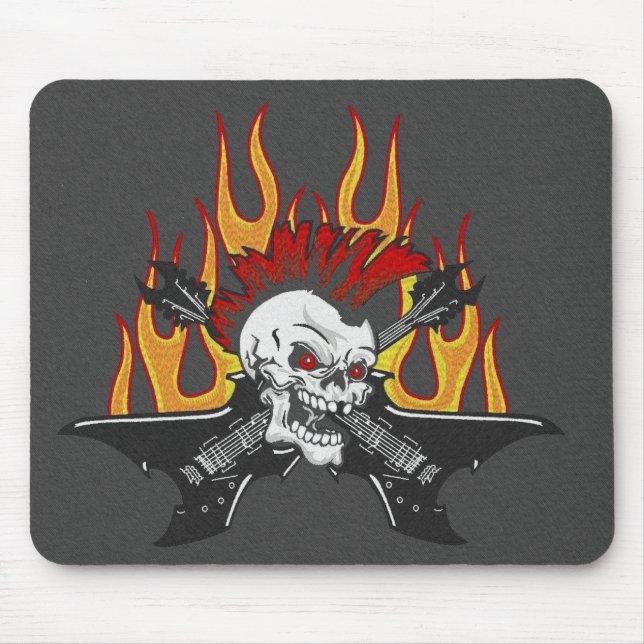 Tapis De Souris Cr�ne punk - (Devant)