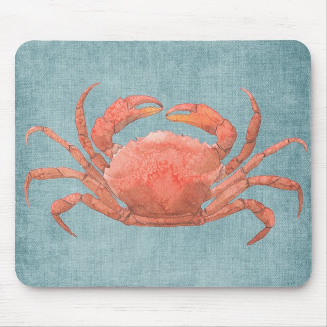 Tapis De Souris Crabe aquarelle (Devant)