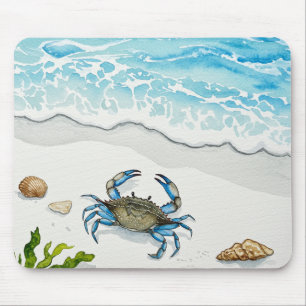Tapis De Souris Crabe bleu