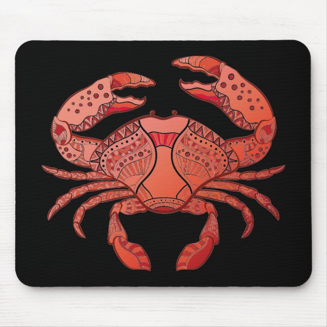 Tapis De Souris Crabe de style (Devant)