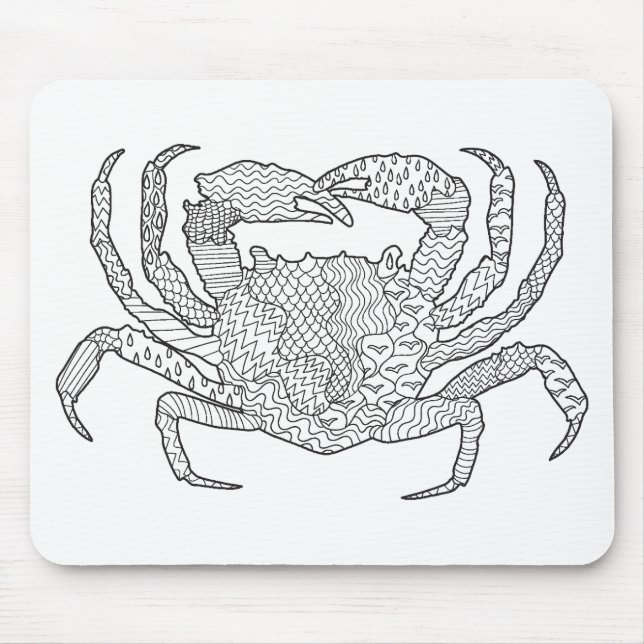 Tapis De Souris Crabe de Zendoodle (Devant)