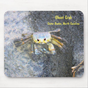 Tapis De Souris Crabe fantôme avec Info Mousepad