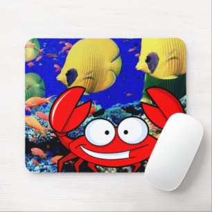 Tapis De Souris Crabe Ocean Fish Mouse Pad!