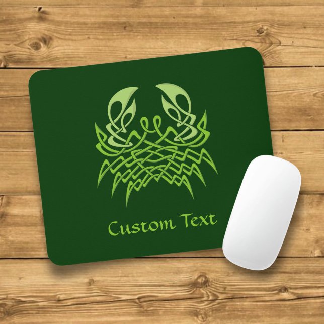 Tapis De Souris Crabe vert Nœud celtique (Créateur téléchargé)