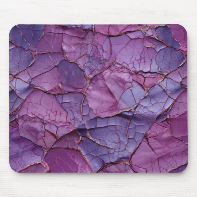 Tapis De Souris Cracks, Vains en violet, Crée un Motif complexe (Devant)