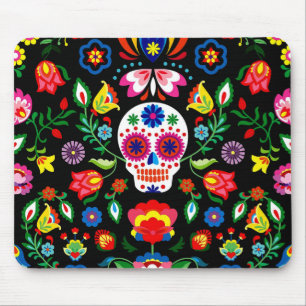 Tapis De Souris Crâne à sucre, Dia de los Muertos #18