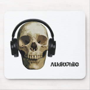 Tapis De Souris Crâne Audiophile