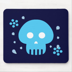 Tapis De Souris Crâne bleu