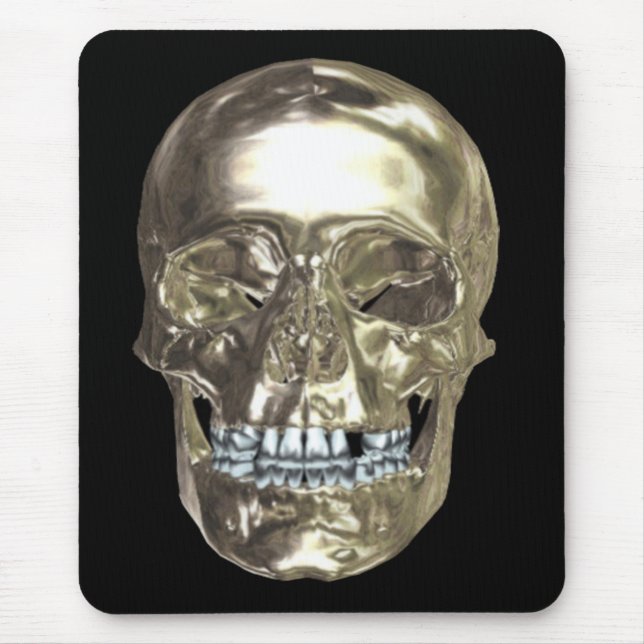 Tapis de souris crâne Chrome (Devant)