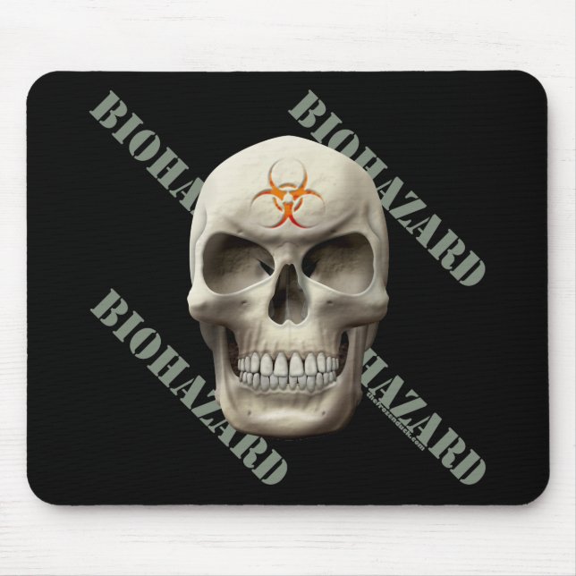 Tapis De Souris Crâne de mal de Biohazard (Devant)
