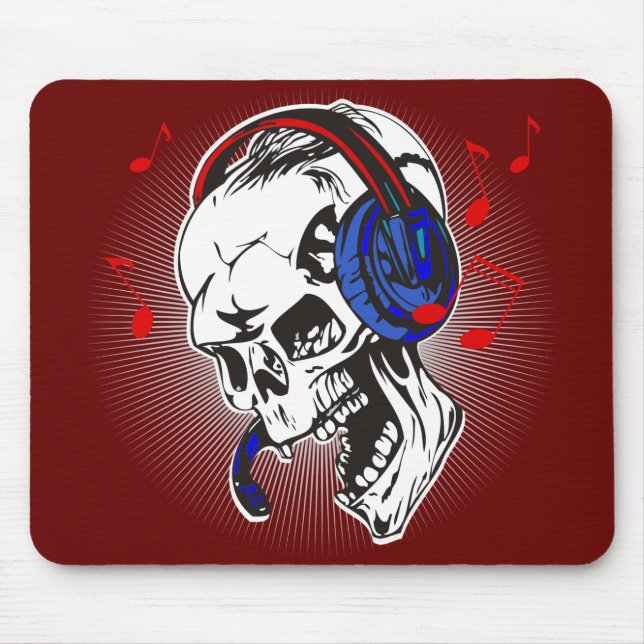 Tapis De Souris Crâne du DJ (Devant)