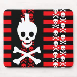 Tapis De Souris Crâne Emo Punk