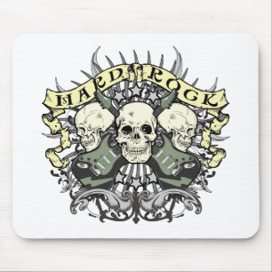 Tapis De Souris Crâne et guitares de hard rock