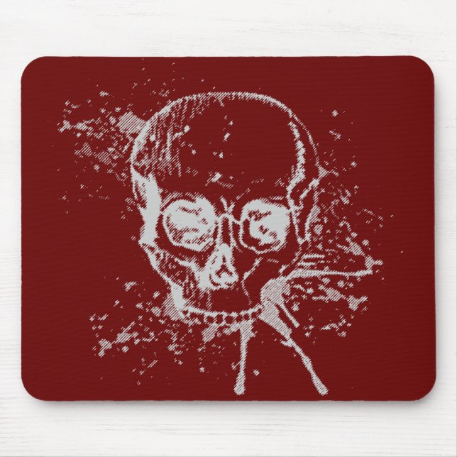 Tapis De Souris crâne - gris (Devant)