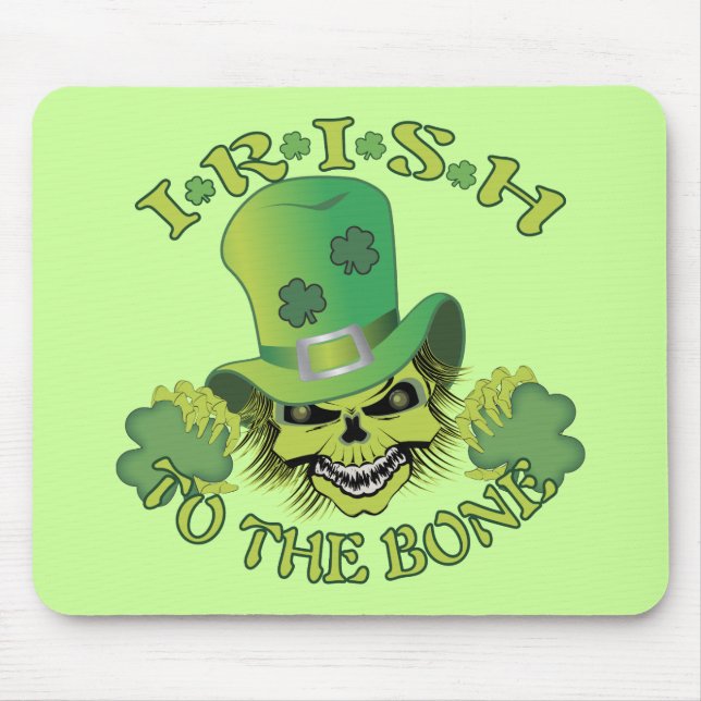 Tapis De Souris Crâne irlandais (Devant)