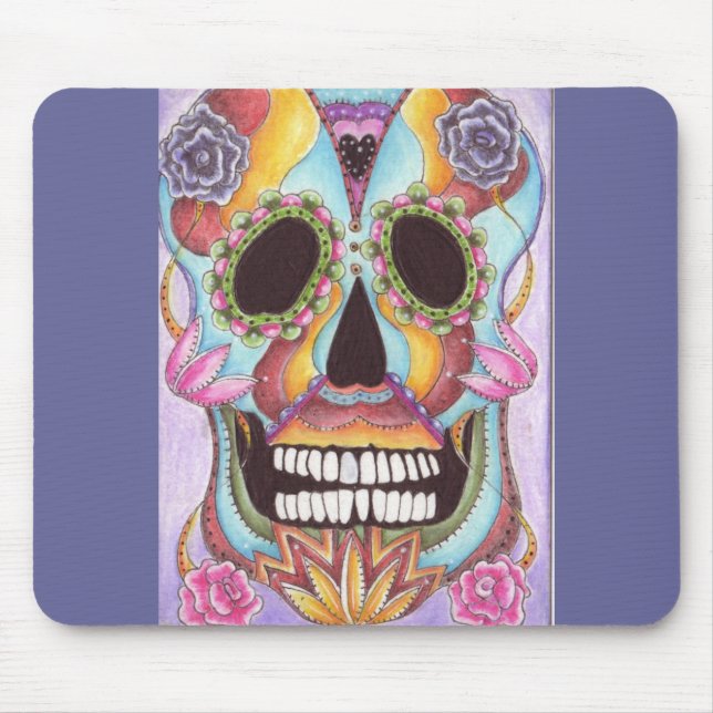 Tapis De Souris Crâne Mousepad de sucre (Devant)