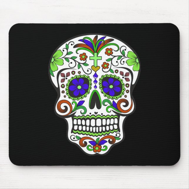 Tapis De Souris Crâne Mousepad de sucre (Devant)