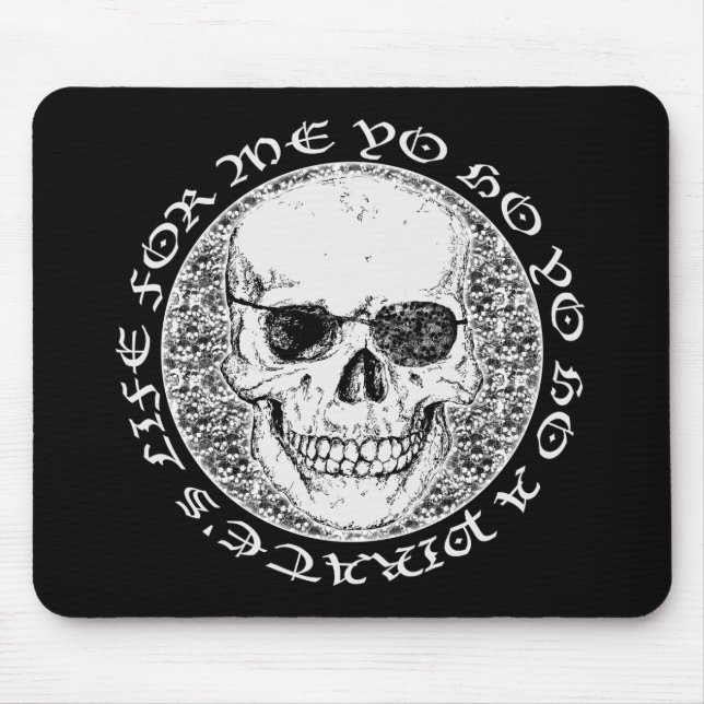 Tapis De Souris crâne pirate (Devant)