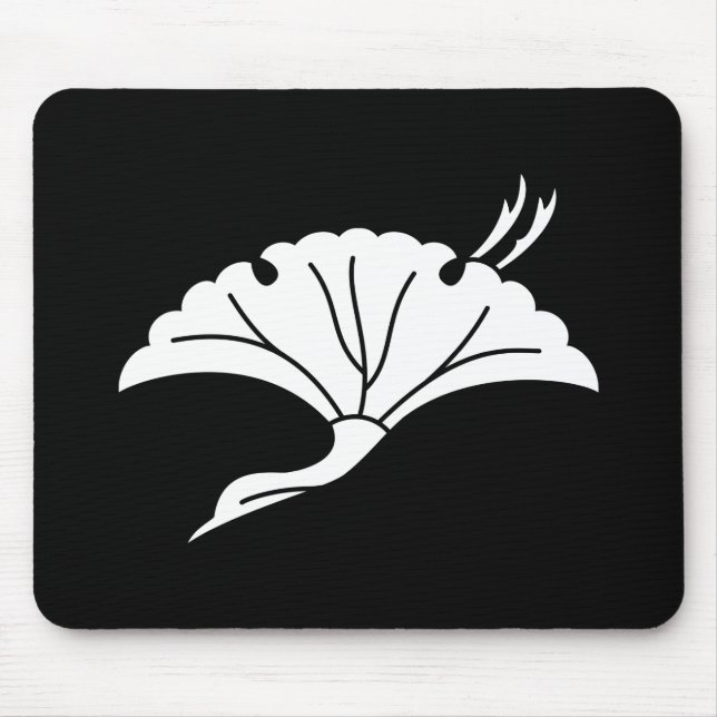 Tapis De Souris Crane-shaped ginkgo leaf (Devant)