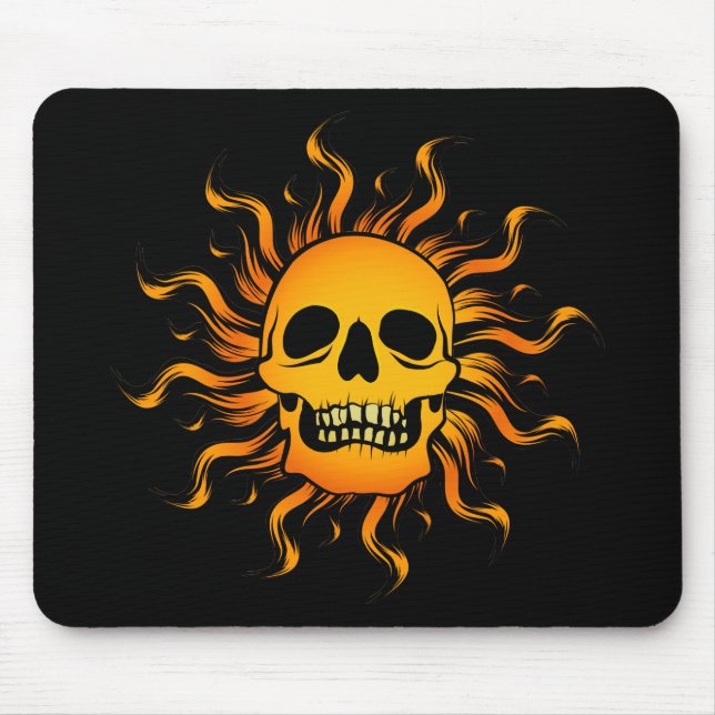 Tapis De Souris Crâne Solaire (Devant)