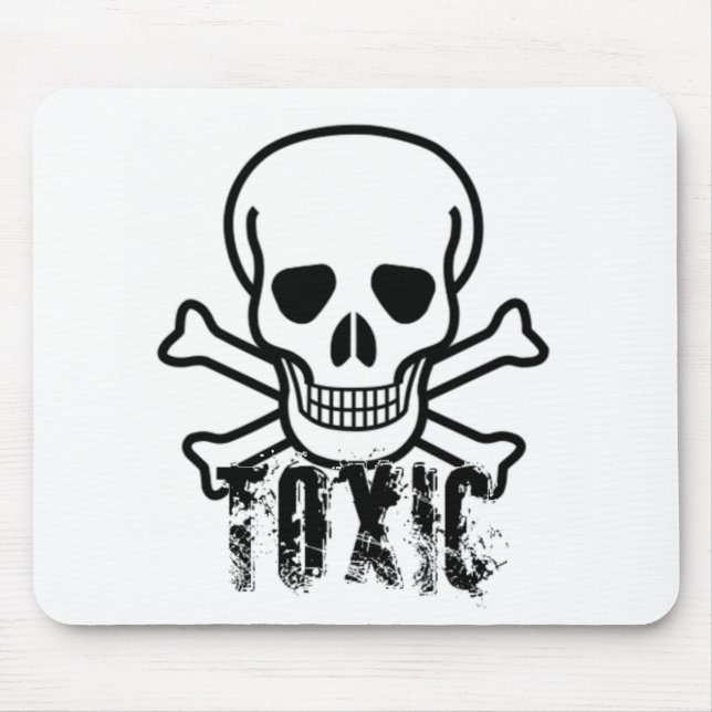 Tapis De Souris Crâne toxique (Devant)