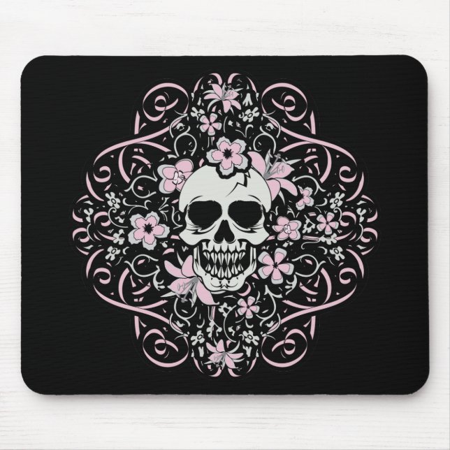 Tapis De Souris Crâne Vintage (Devant)