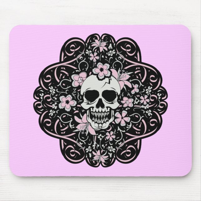 Tapis De Souris Crâne Vintage (Devant)