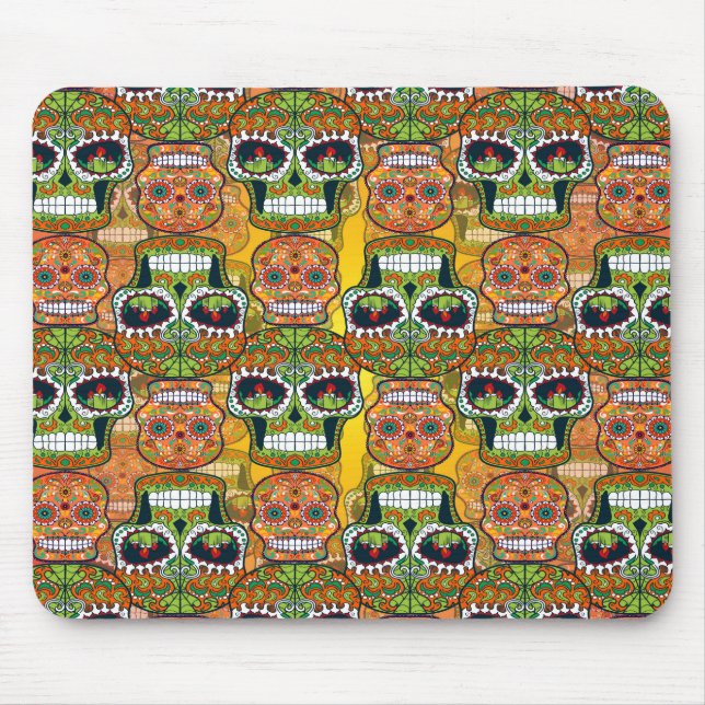 Tapis De Souris Crânes à sucre (Devant)