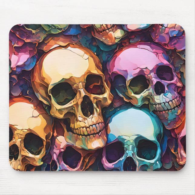 Tapis De Souris Crânes funky (Devant)