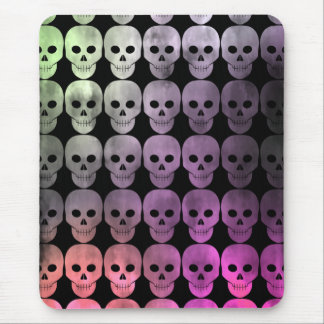 Tapis De Souris Crânes Grungy Halloween