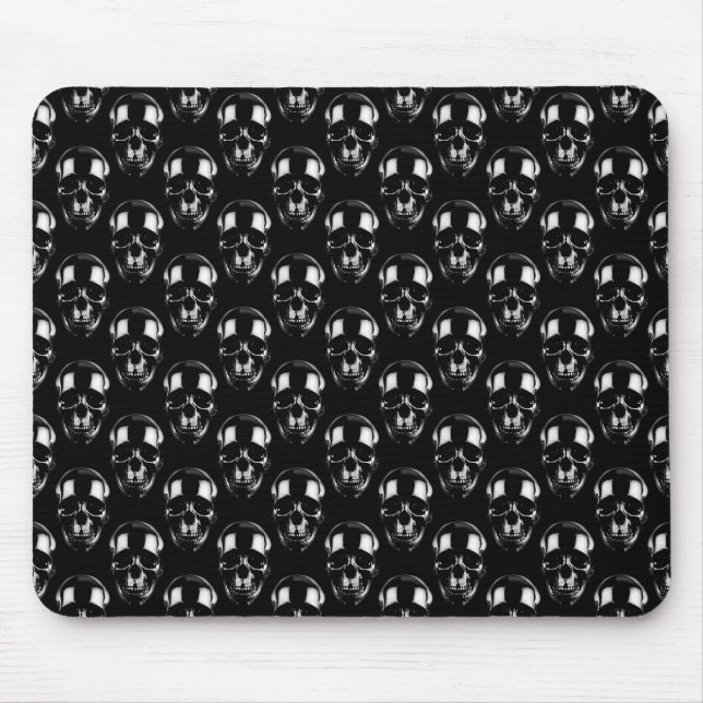 Tapis De Souris Crânes noirs tombés (Devant)