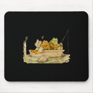 Tapis De Souris Crapaud Grenouille Pêche Livre Clic Vintage Grenou
