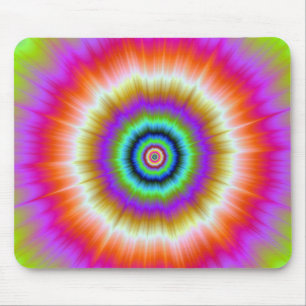 Tapis De Souris Cravate en violet rouge et vert mousepad
