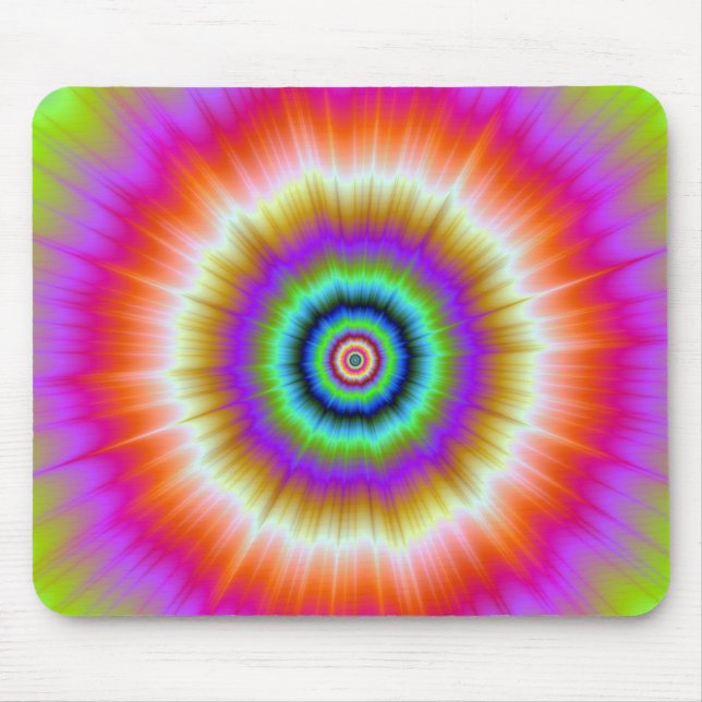 Tapis De Souris Cravate en violet rouge et vert mousepad (Devant)