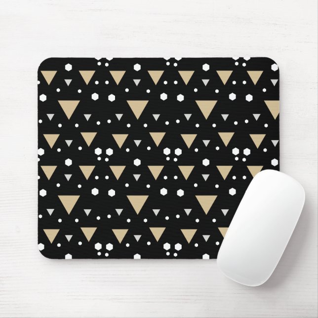 Tapis De Souris Cravate Midnight Geometry Luxe (Avec souris)