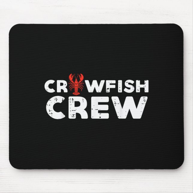 Tapis De Souris Crawfish Crew Funny Crayfish Cajun Matching Men Wo (Devant)