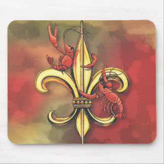 Tapis De Souris Crawfish Fleur De Lis