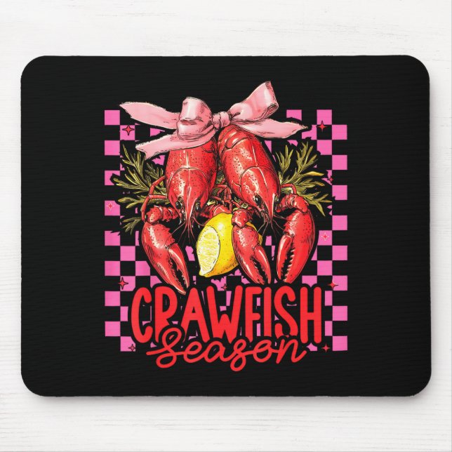 Tapis De Souris Crawfish Season Crawfish Boil Lobster Cajun Men Wo (Devant)