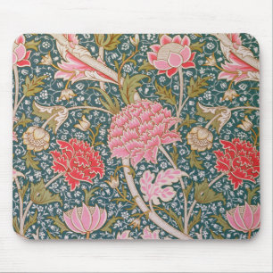 Tapis De Souris Cray - Art nouveau floral print by William Morris