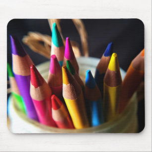 Tapis De Souris Crayon coloré Mousepad par Julie