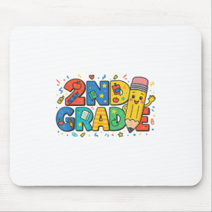 Tapis De Souris Crayon De Deuxième Année Retour À L'École 2E Année