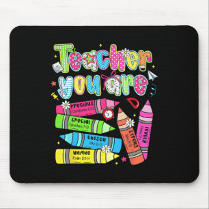 Tapis De Souris Crayon Enseignant Vous Êtes Spécial Aimable Fort C