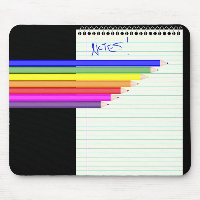 Tapis De Souris Crayon et portable (Devant)