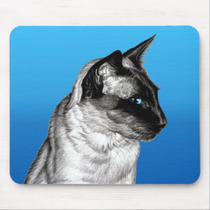 Tapis De Souris Crayon siamois