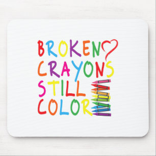 Tapis De Souris Crayons Colorent Encore - Cadeau de Sensibilisatio
